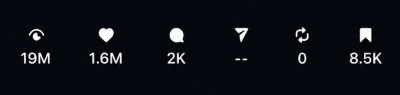 Instagram post 2 stats